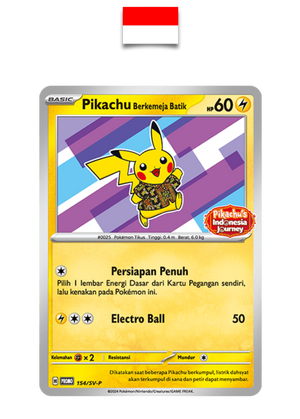 Carte Pokémon – Pikachu Batik Violet sealed 154/SV-P – Indonésien - Quest Corner
