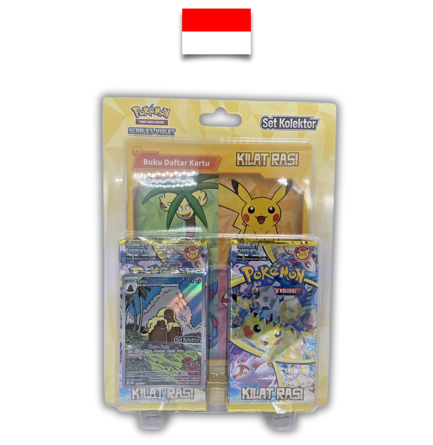 Set Triopikeur Kolektor Pokémon – Kilat Rasi SV8S – Indonésien
