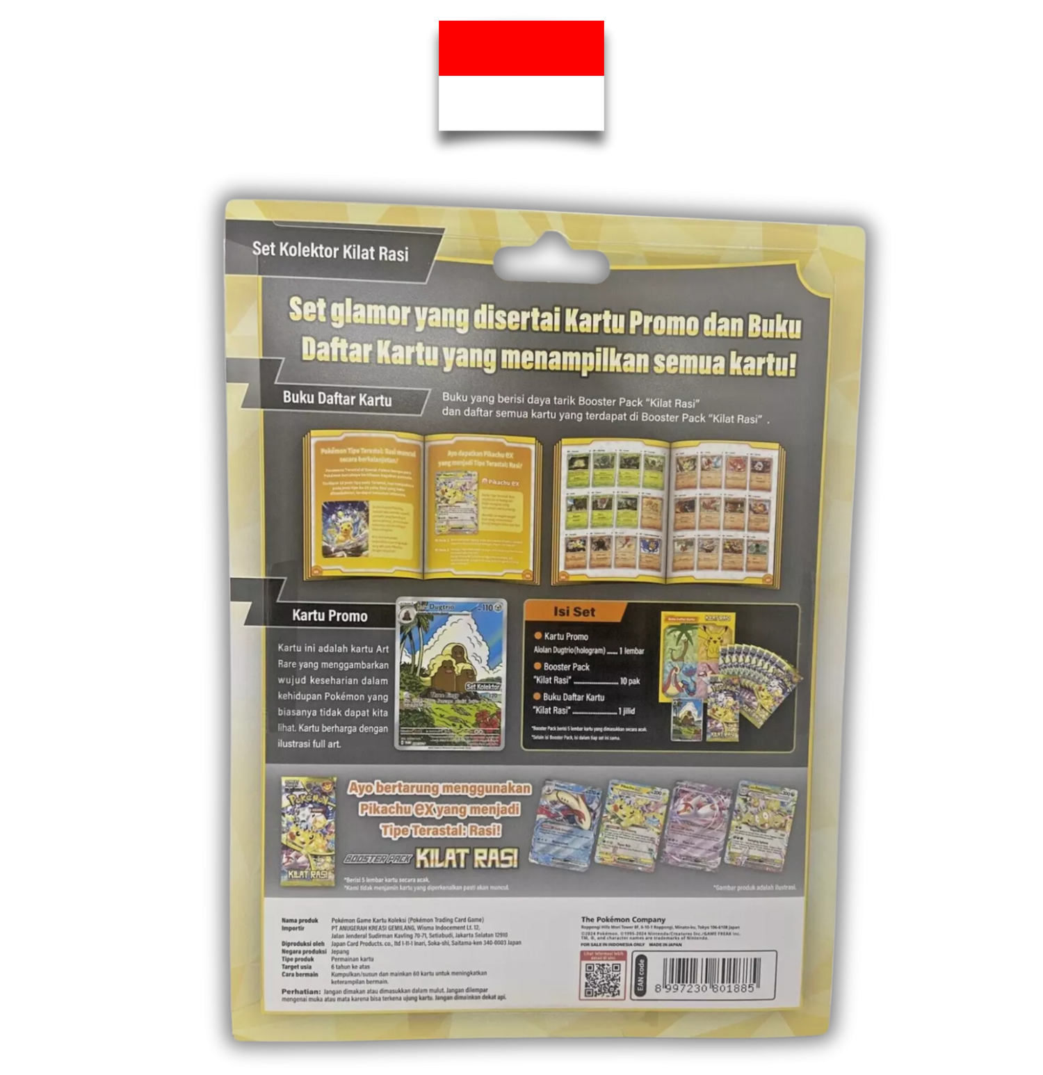 Set Triopikeur Kolektor Pokémon – Kilat Rasi SV8S – Indonésien