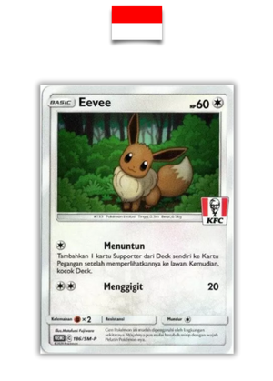 Carte Pokémon – Evoli KFC 186/SM-P – Indonésien - Quest Corner