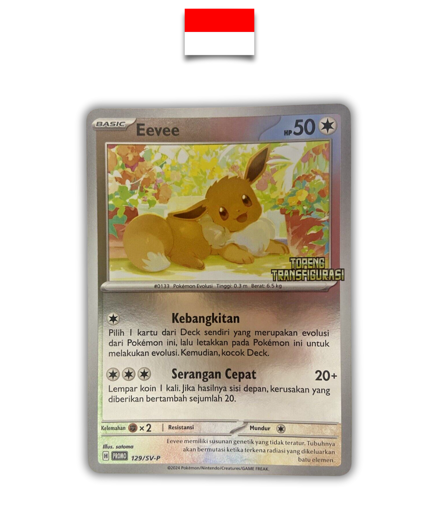 Carte Pokémon – Evoli Topeng 129/SV-P – Indonésien