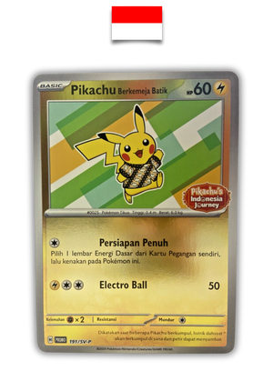 Carte Pokémon – Pikachu Batik Reverse 191/SV-P – Indonésien - Quest Corner