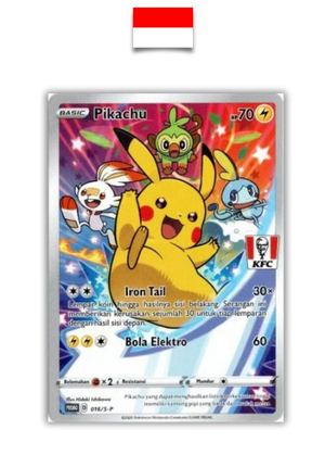 Carte Pokémon – Pikachu KFC 016/S-P – Indonésien - Quest Corner