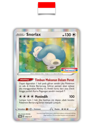 Carte Pokémon – Ronflex Indomaret 052/S-P – Indonésien - Quest Corner