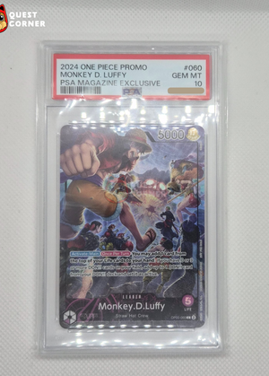 Carte Gradée One Piece – Monkey D. Luffy OP05-060 – PSA Magazine – PSA 10 – Anglais - Quest Corner