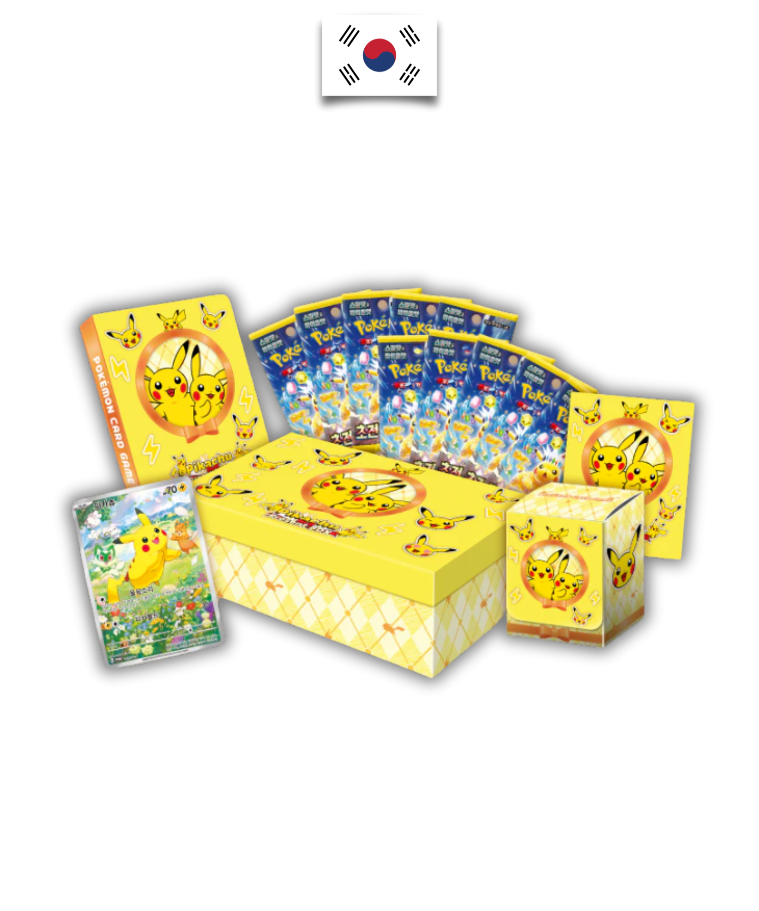 Coffret Pokémon – Pikachu Present Box Exclusif – SV8 – Coréen