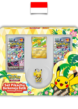 Coffret Pikachu Berkemeja Batik Gantungan Kunci – Bimbingan Rasi SV7s - Indonésien - Quest Corner