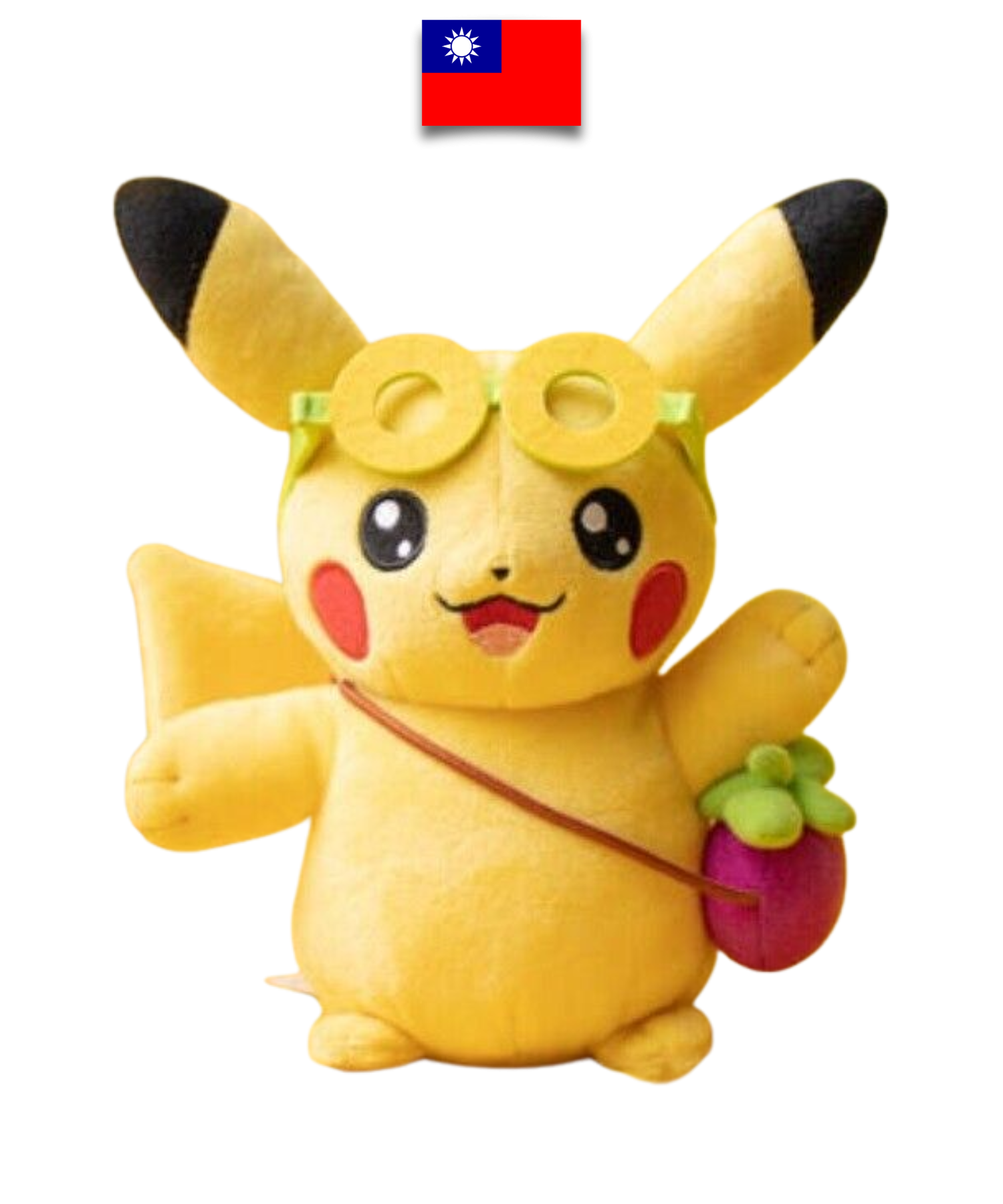 Peluche Pokémon – Pikachu Taipei avec Sacoche – Édition exclusive - Quest Corner