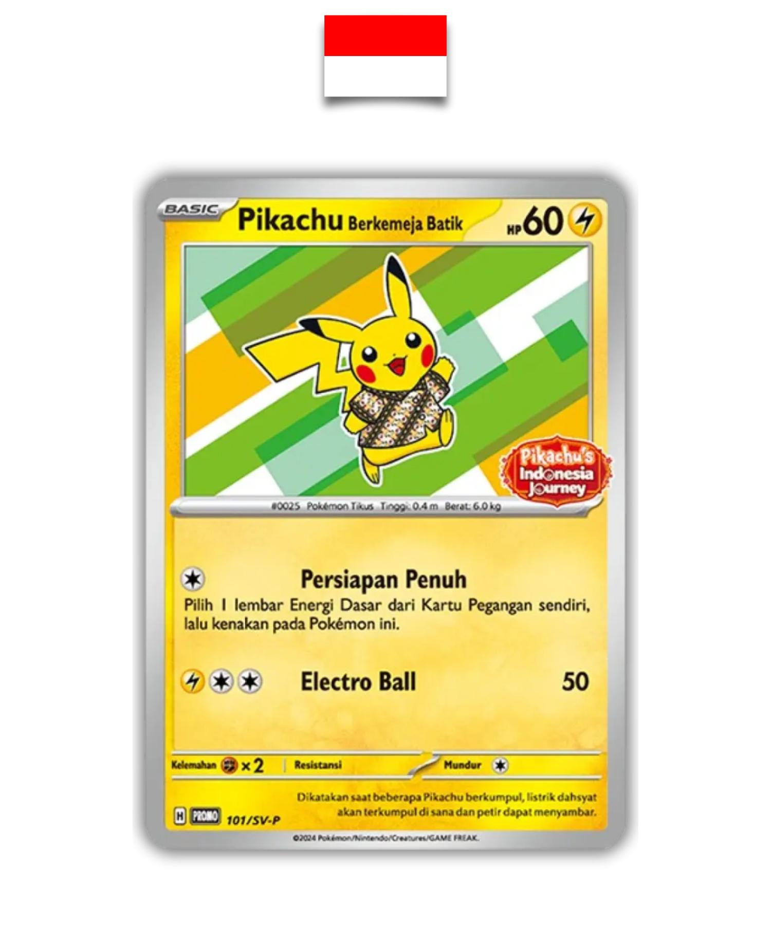 Carte Pokémon – Pikachu Batik Vert sealed 101/SV-P – Indonésien - Quest Corner