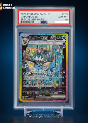 Carte Pokémon Gradée – Aquali ex 205/187 SAR – SV8a Terastal Festival – PSA 10 – Japonais - Quest Corner