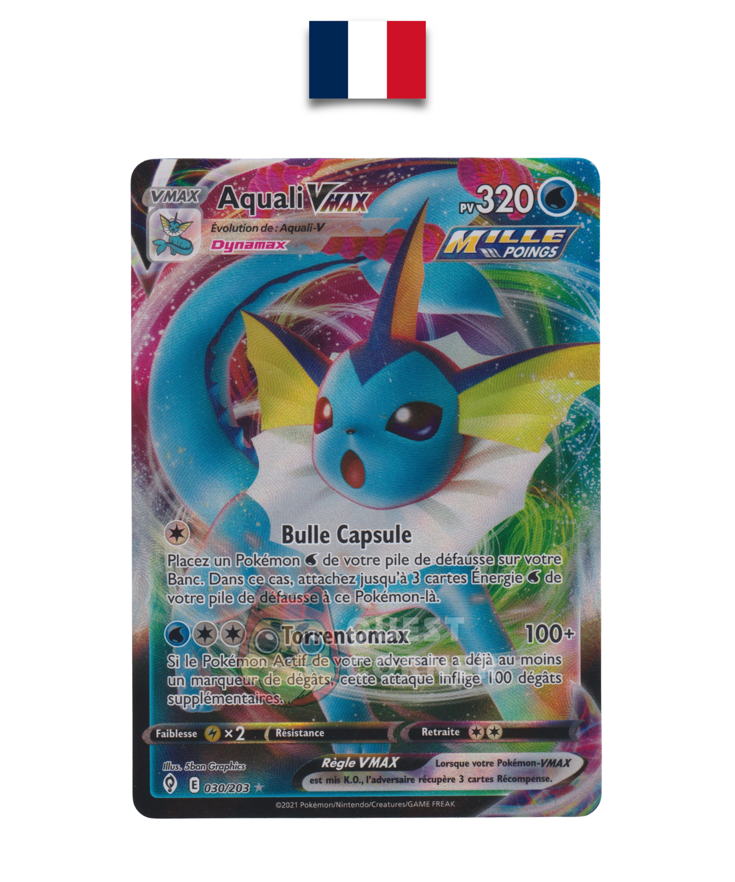 Carte Pokémon – Aquali VMAX 030/203 – EB07 Évolution Céleste – Français - Quest Corner