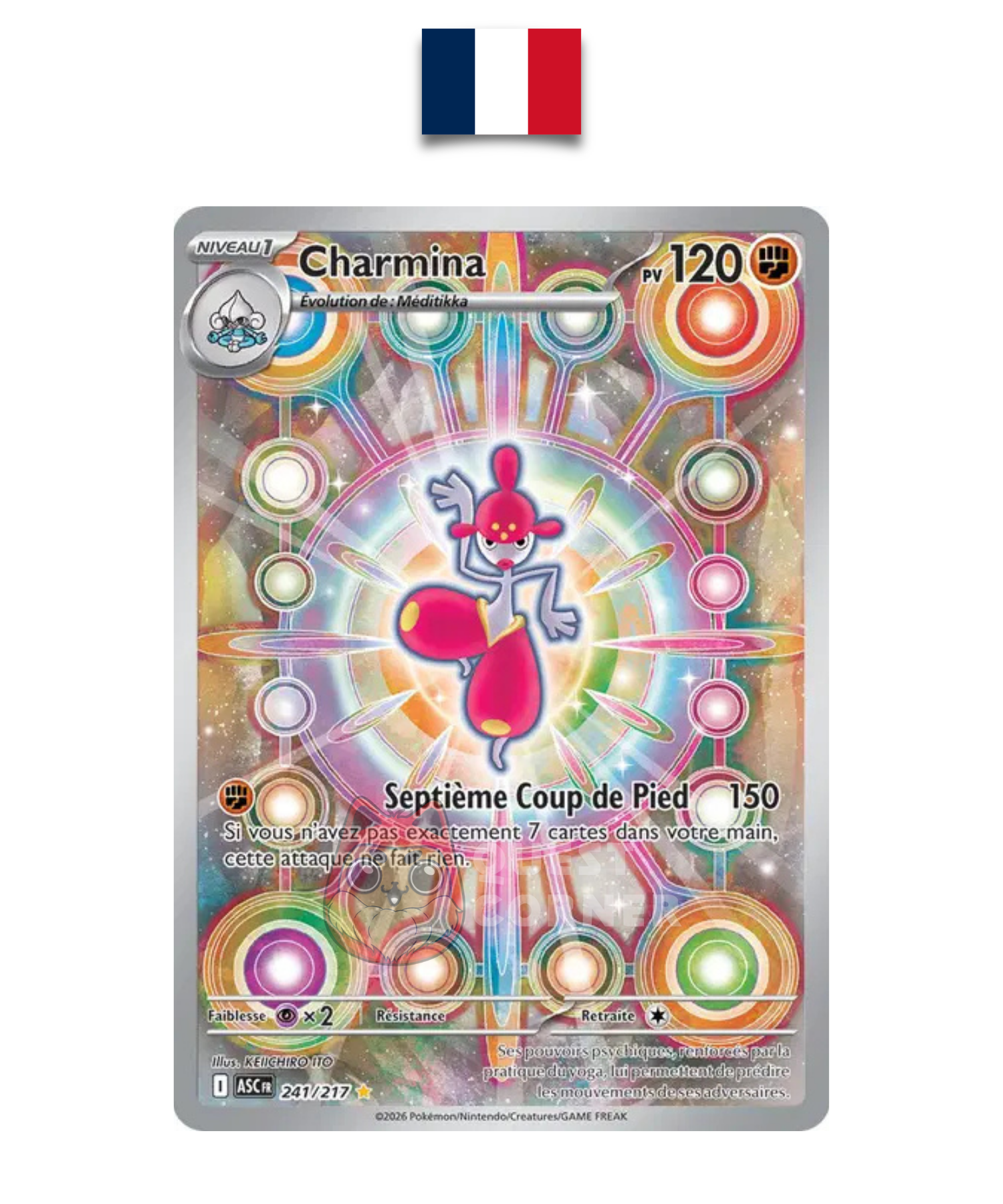 Carte Pokémon – Charmina 241/217 AR – ASC Héros Transcendants – Français - Quest Corner