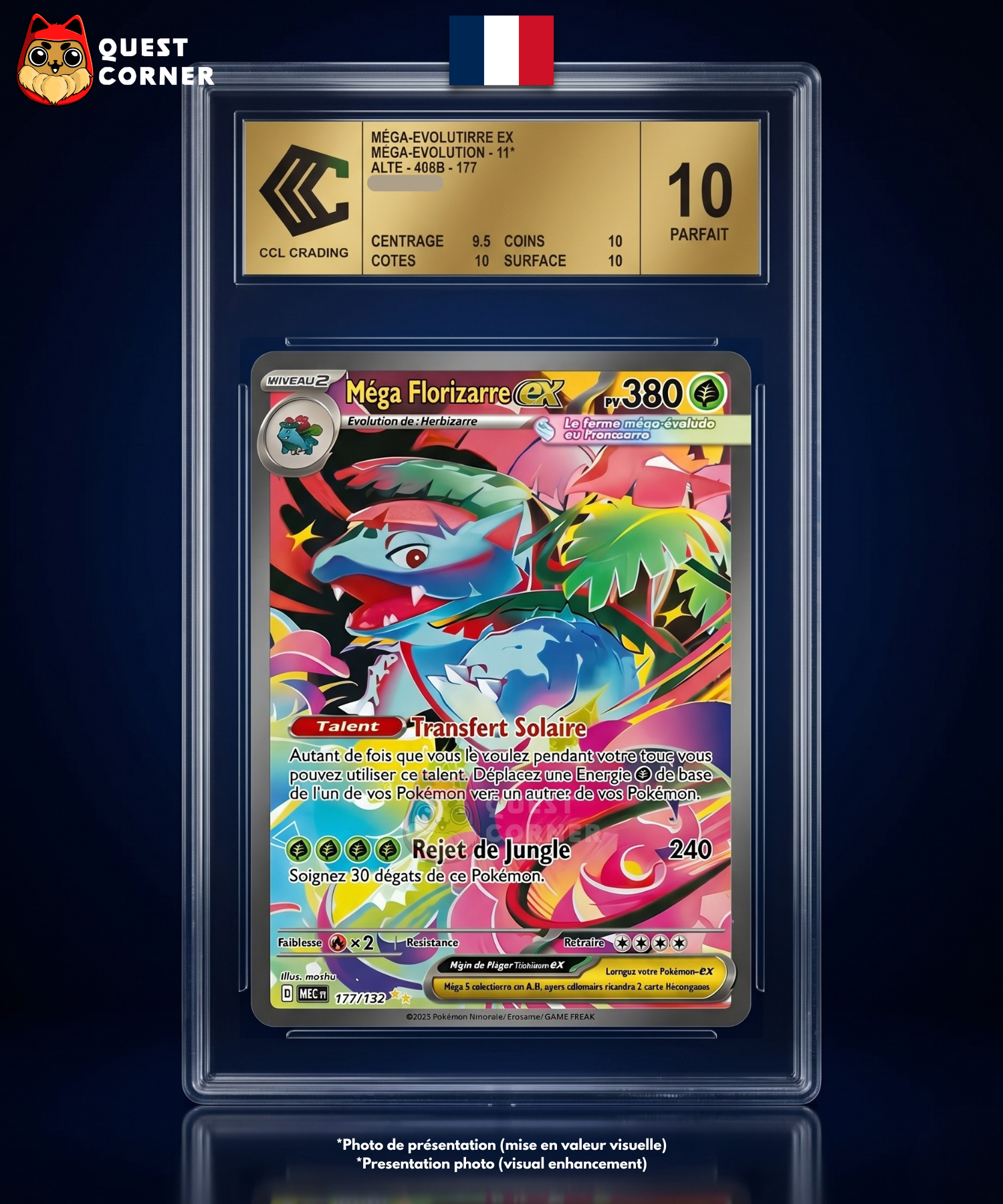 Méga Florizarre ex ALT 177/132 – Méga Évolution – Français - CCC 10 GOLD - Quest Corner
