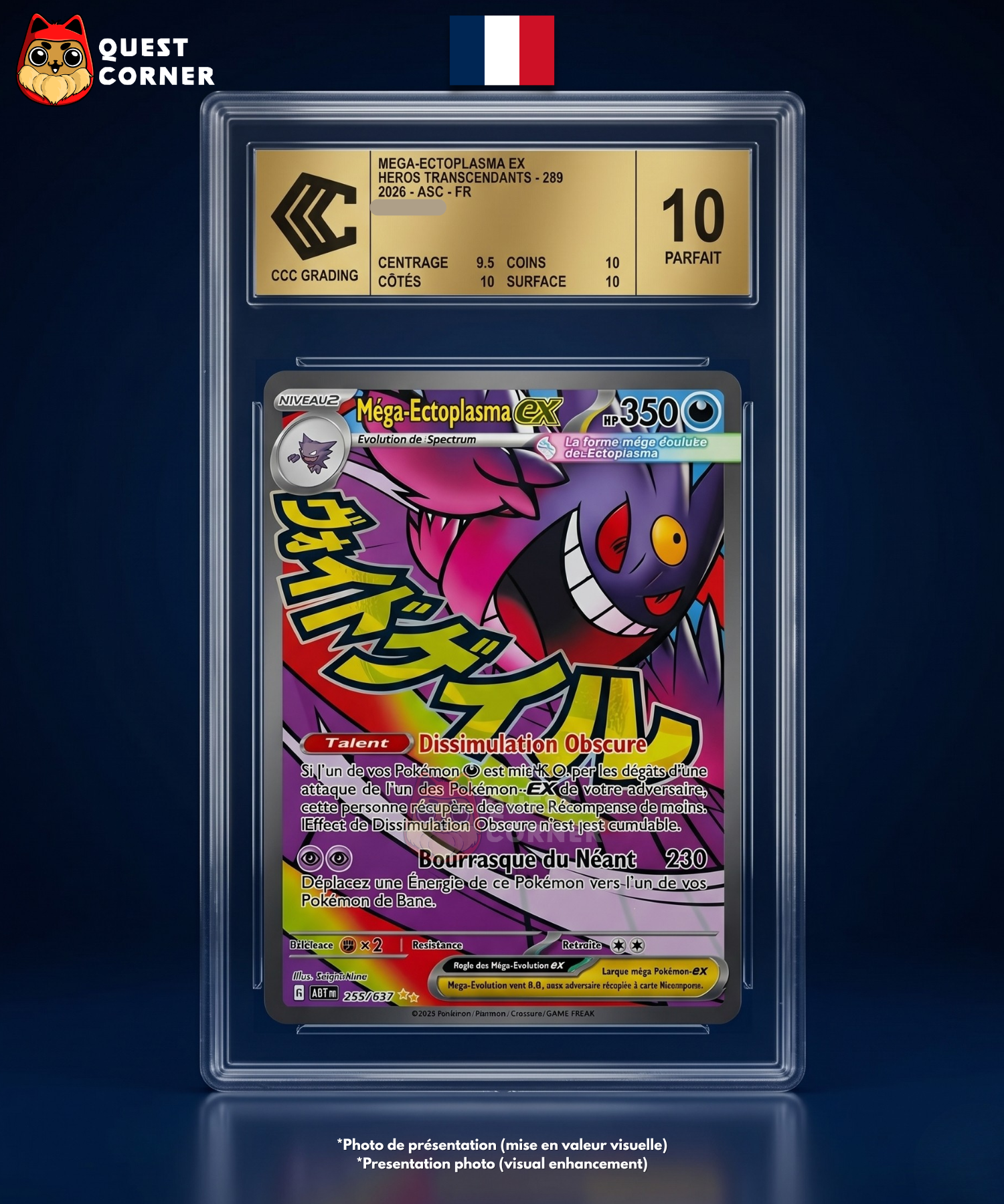 Méga Ectoplasma EX 269/217 – Héros Transcendants – Français – CCC 10 GOLD - Quest Corner