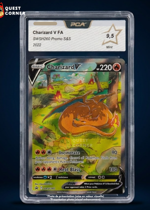Carte Pokémon Gradée – Dracaufeu V SWSH260 – Promo – PCA 9.5 – Anglais