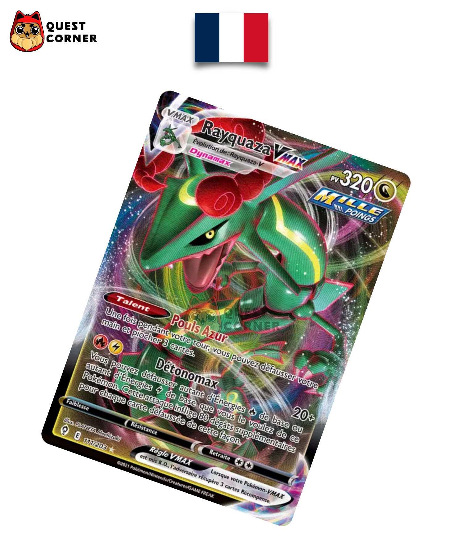 Rayquaza VMAX 111/203 – Évolution Céleste – Français – NM - Quest Corner