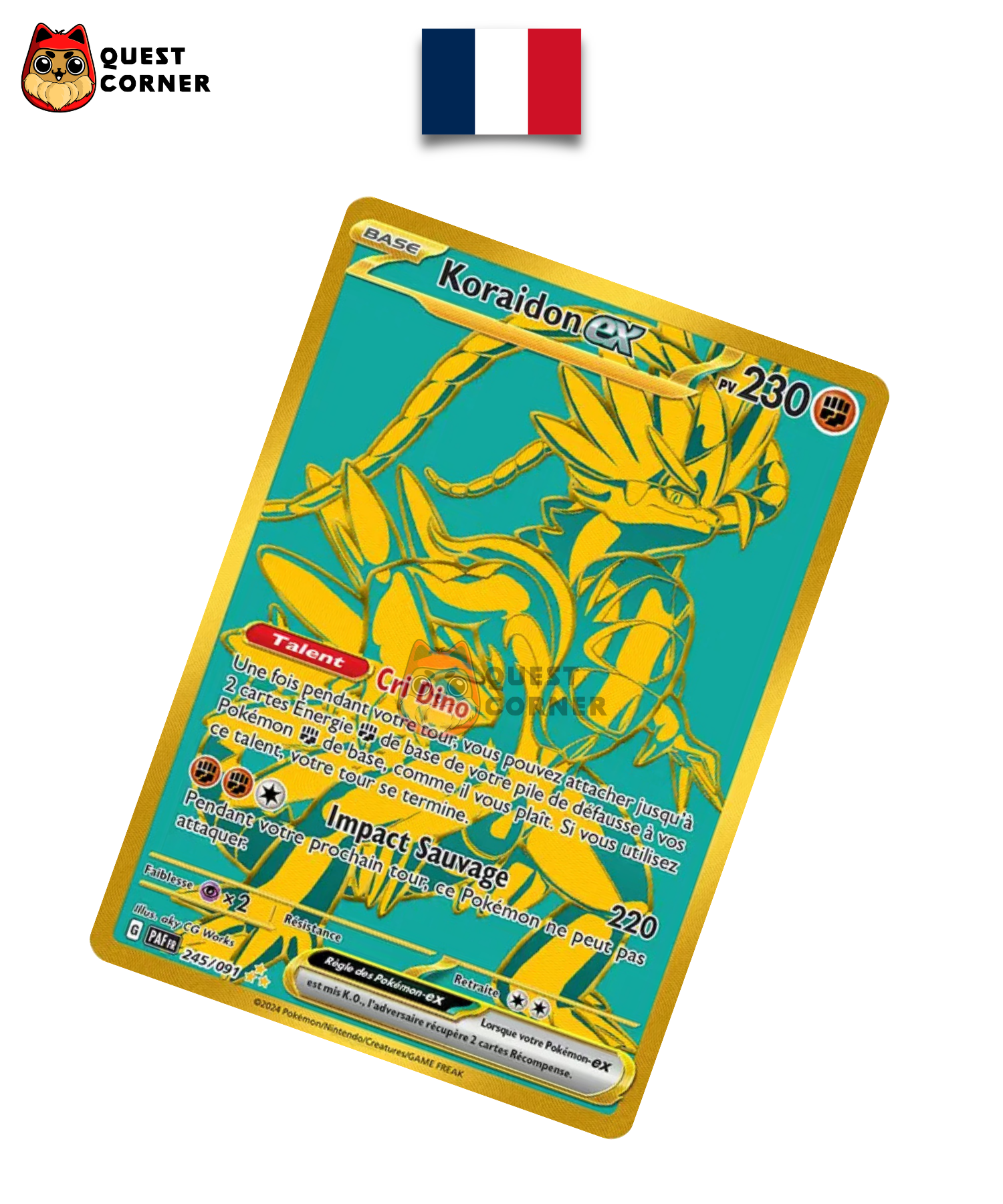 Koraidon ex 245/091 – PAF – Français – NM - Quest Corner