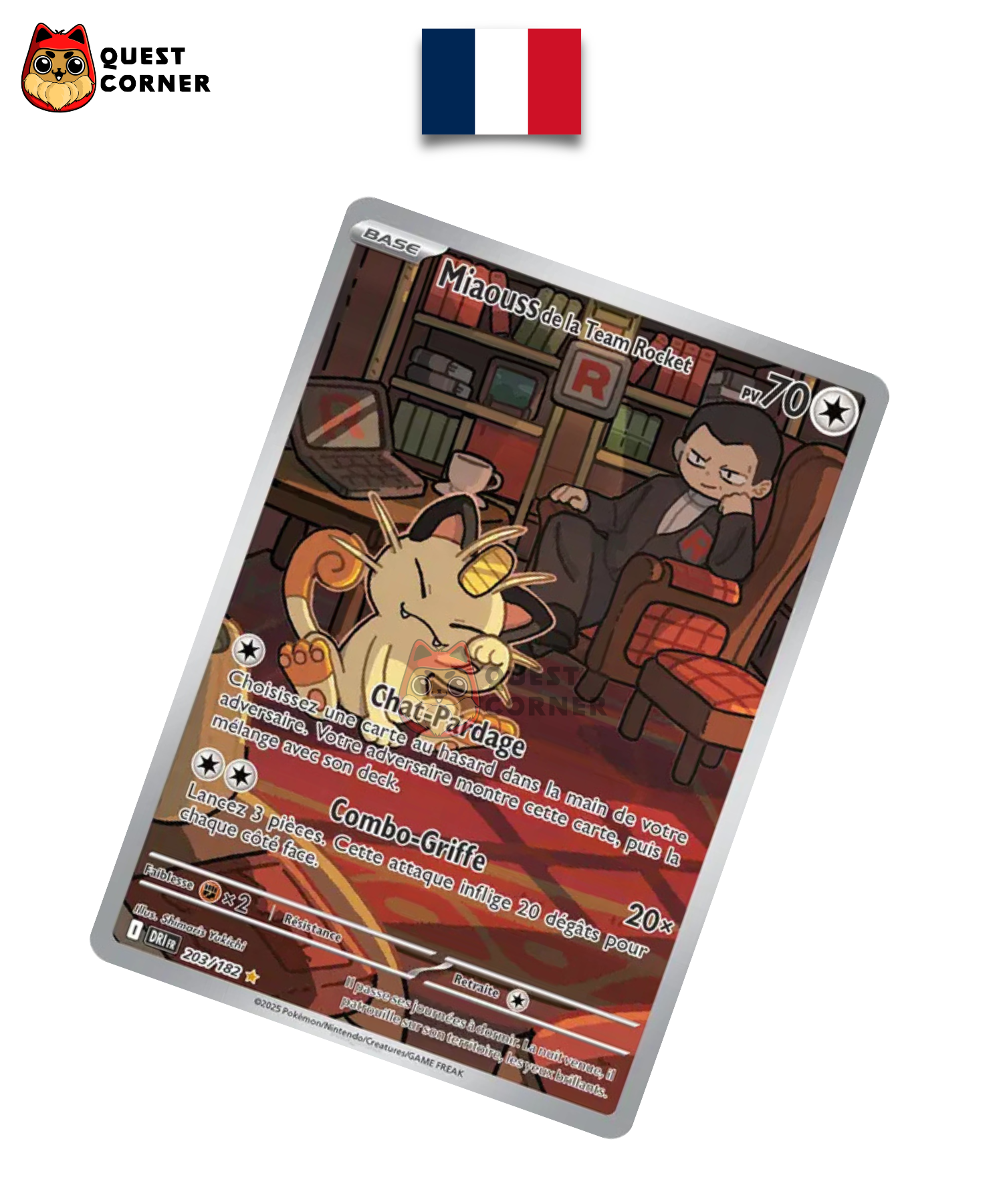 Miaouss de la Team Rocket 203/182 – DRI – Français – NM - Quest Corner