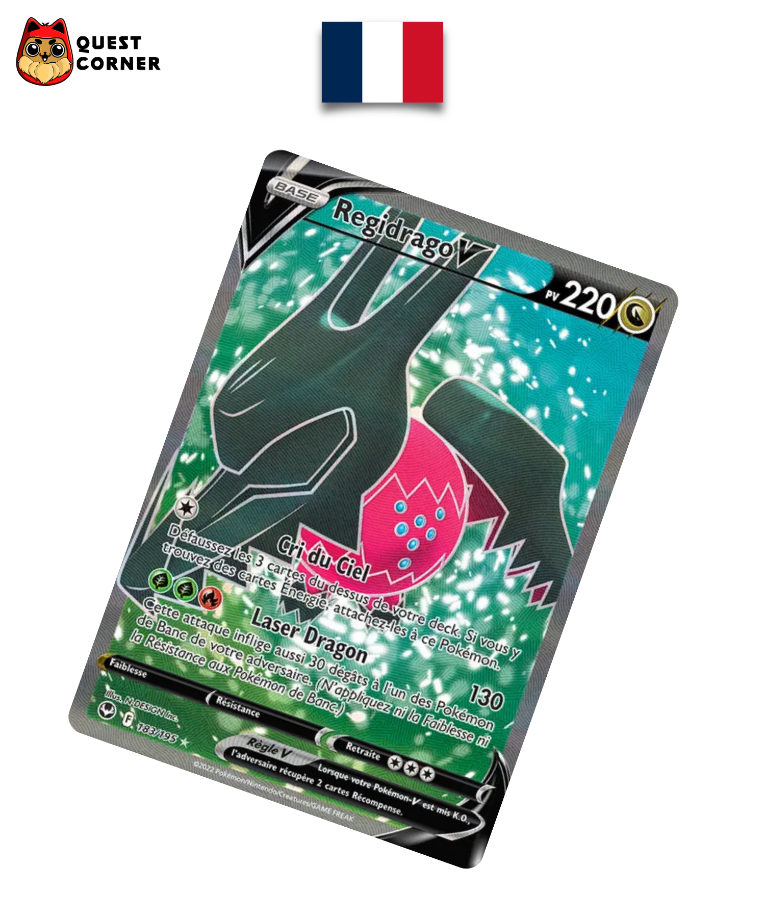 Regidrago V 183/195 – Tempête Argentée – Français – NM - Quest Corner