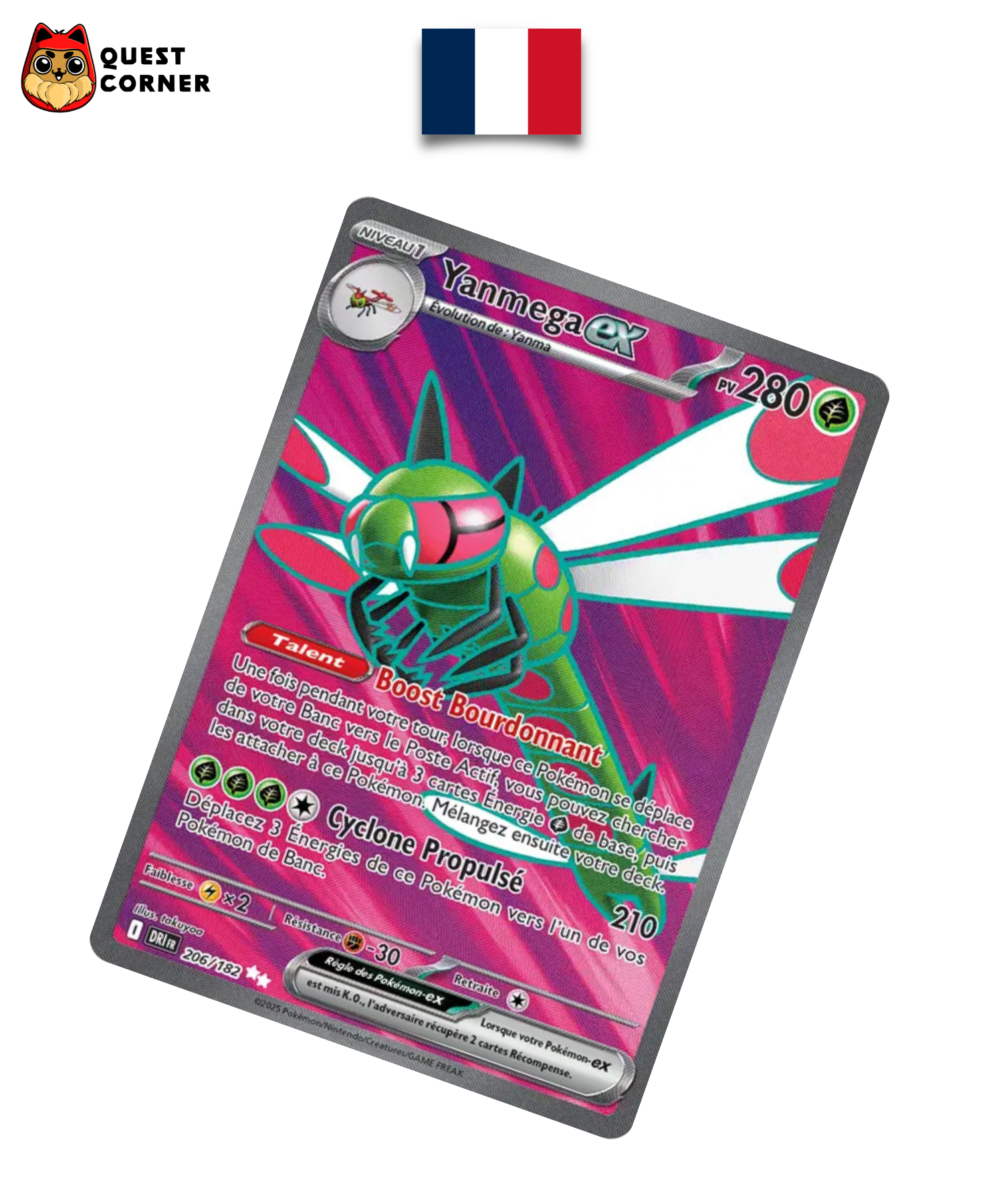 Yanmega ex 206/182 Rivalités Destinées – Français – NM - Quest Corner