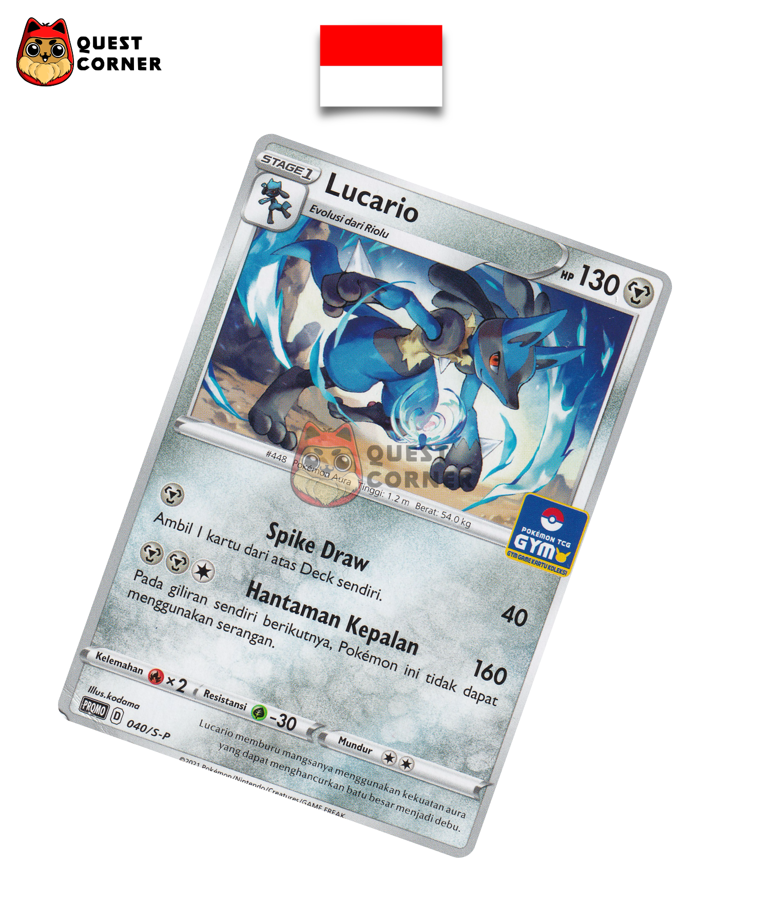 Lucario 040/S-P Gym Promo – Indonésien - Quest Corner