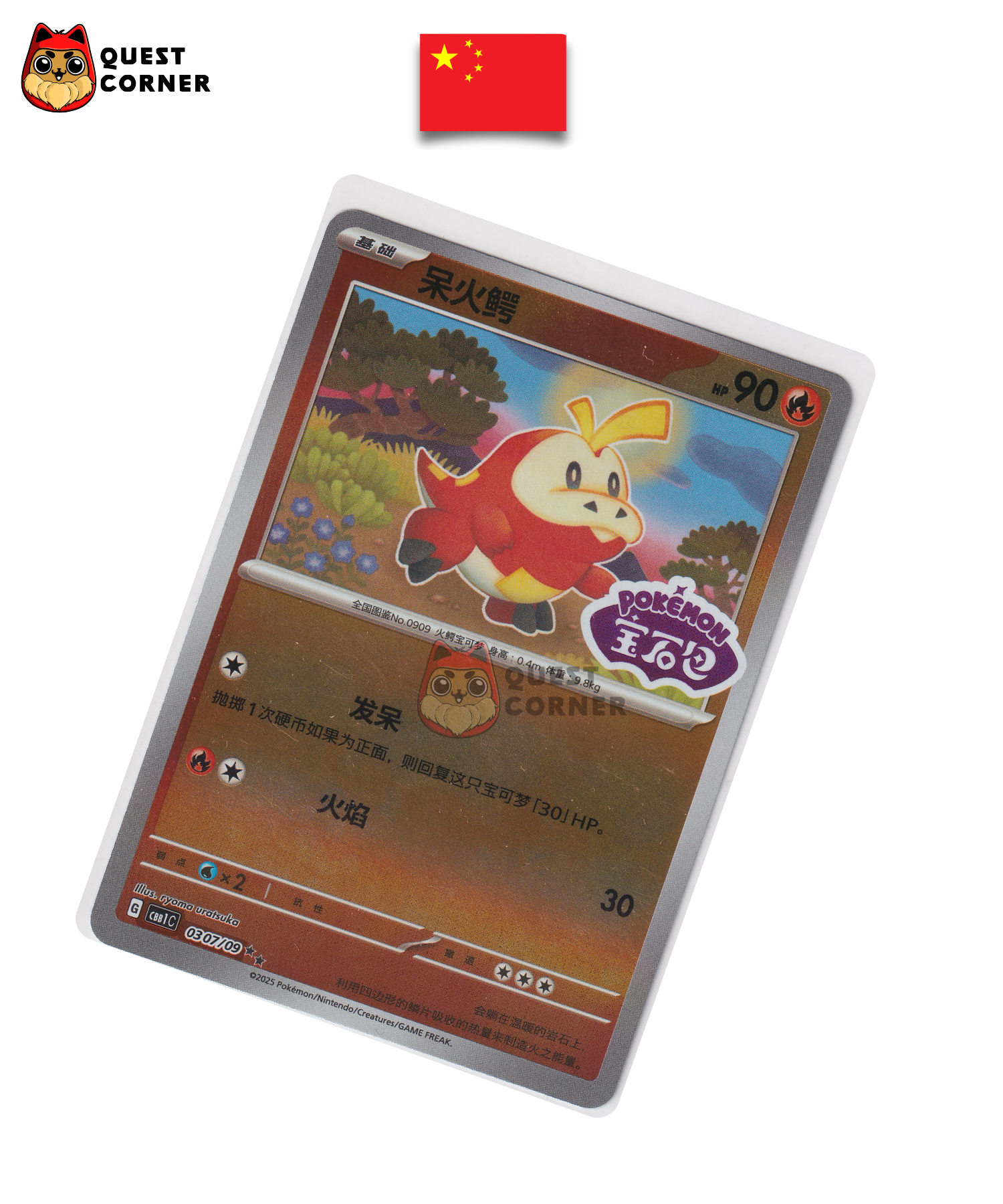 Carte Pokémon Chochodile 0307/09 Promo – CBB1C – Chinois Simplifié – NM - Quest Corner