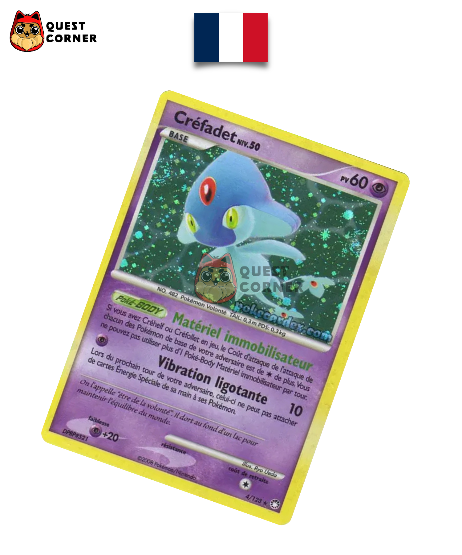 Carte Pokemon – Créfadet Niv.50 4/123 – Trésors Mystérieux – Français – Good - Quest Corner