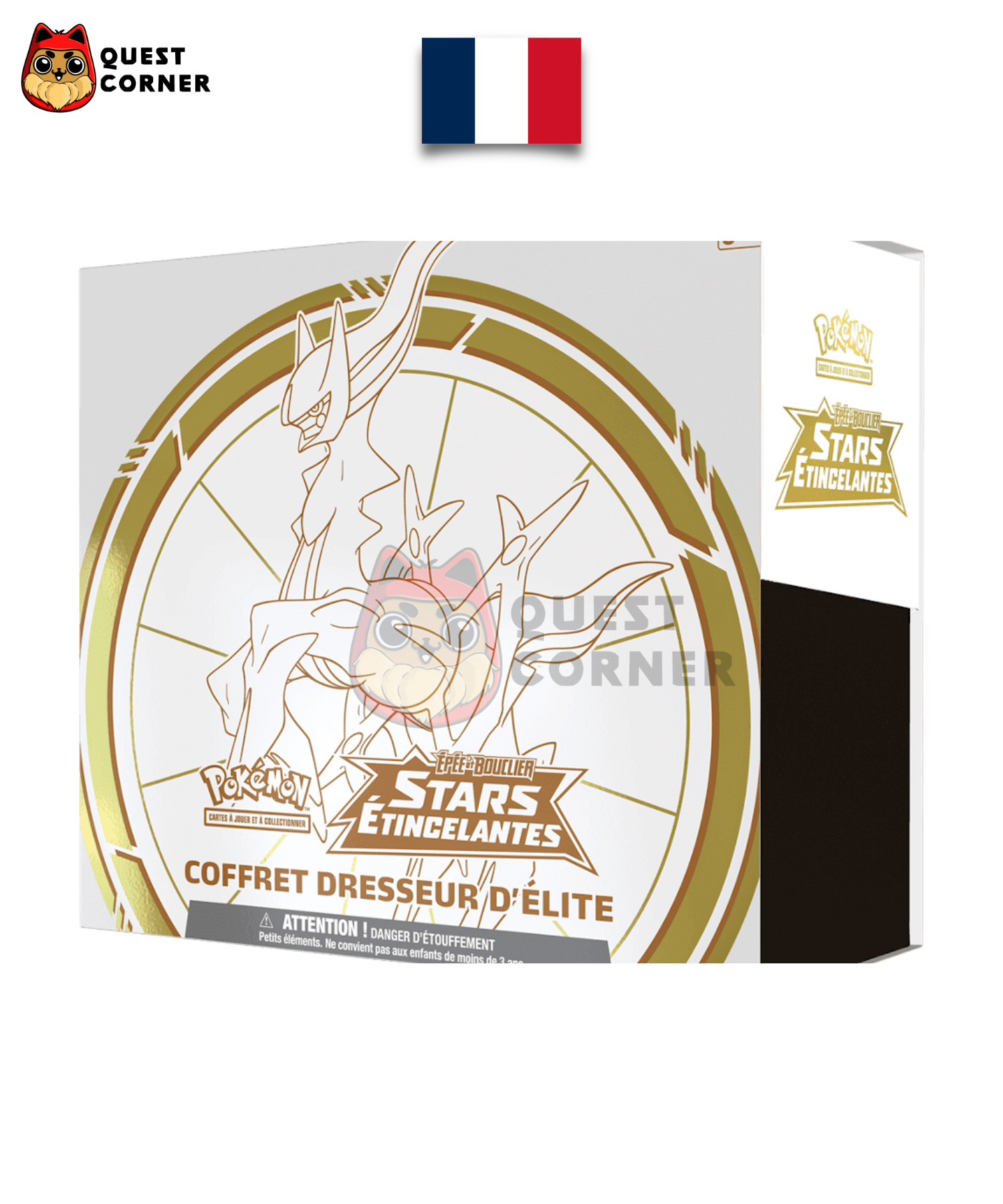 Coffret Dresseur d'Élite – Stars Étincelantes – Arceus – Français – Défauts de scellage - Quest Corner
