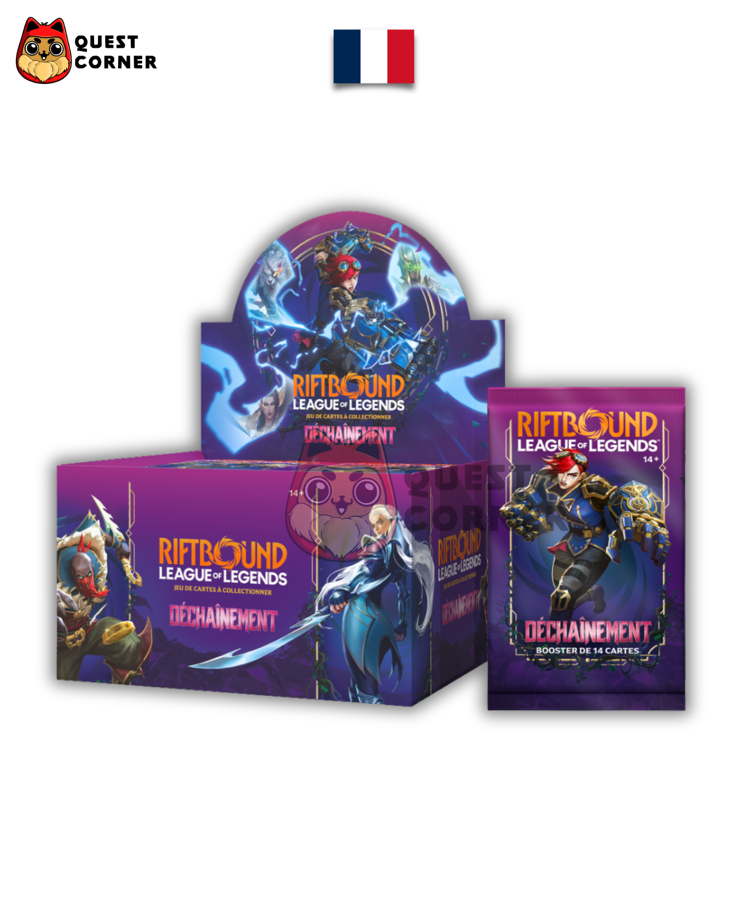 Display Riftbound – Déchaînement – League of Legends TCG – Français - Quest Corner