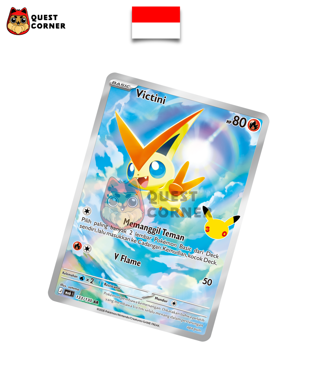 Victini 133/130 – MA6 – AR – Indonésien - Quest Corner