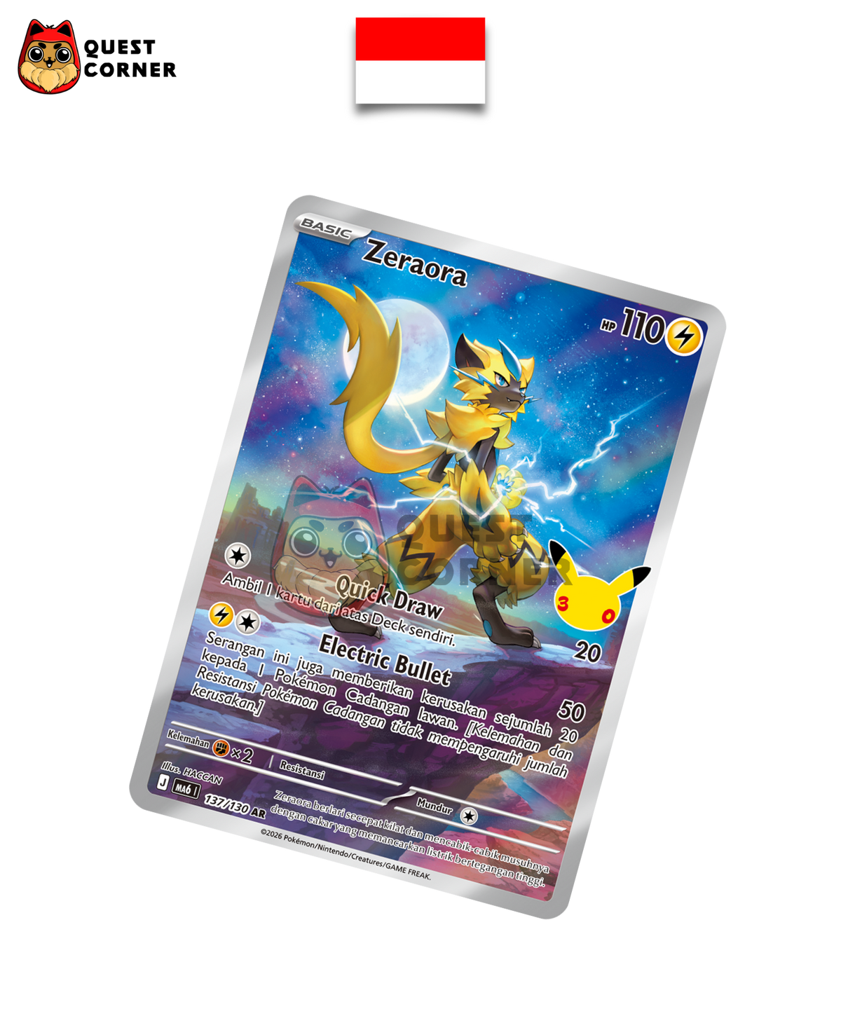 Zeraora 137/130 – MA6I – AR – Indonésien - Quest Corner