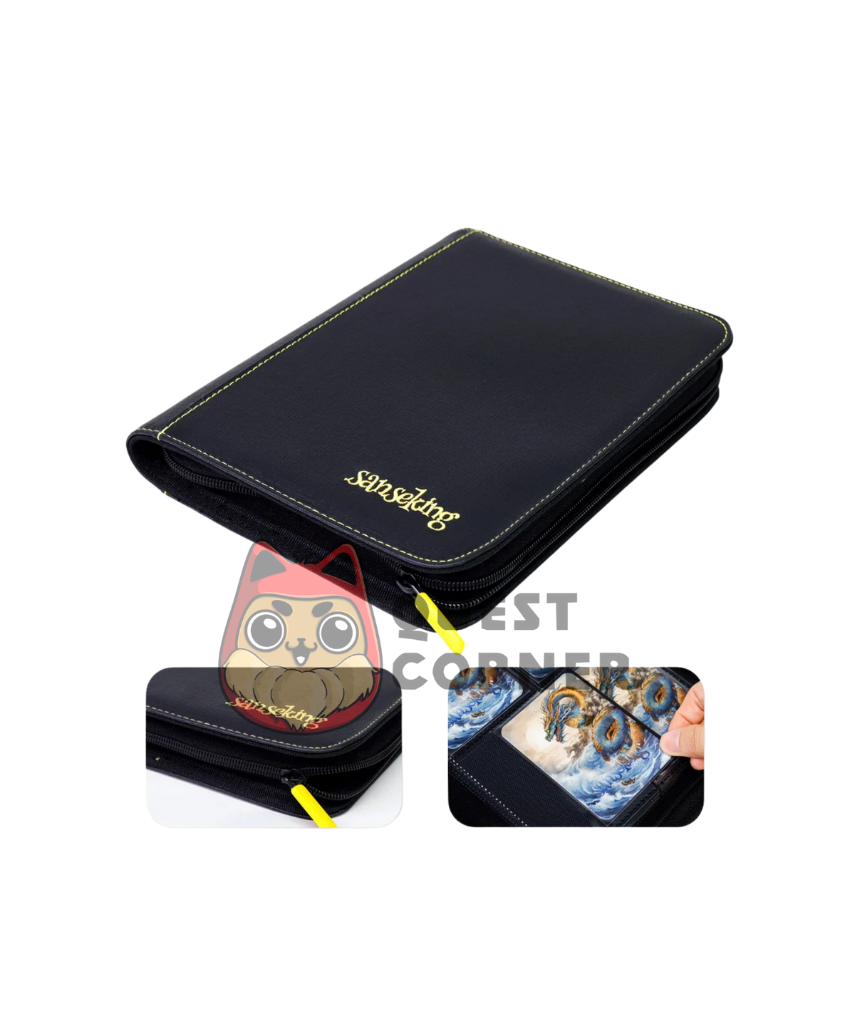 Accessoires TCG – Binder Zip 8-Pocket 160 cartes – Sanseking (Copie) - Quest Corner