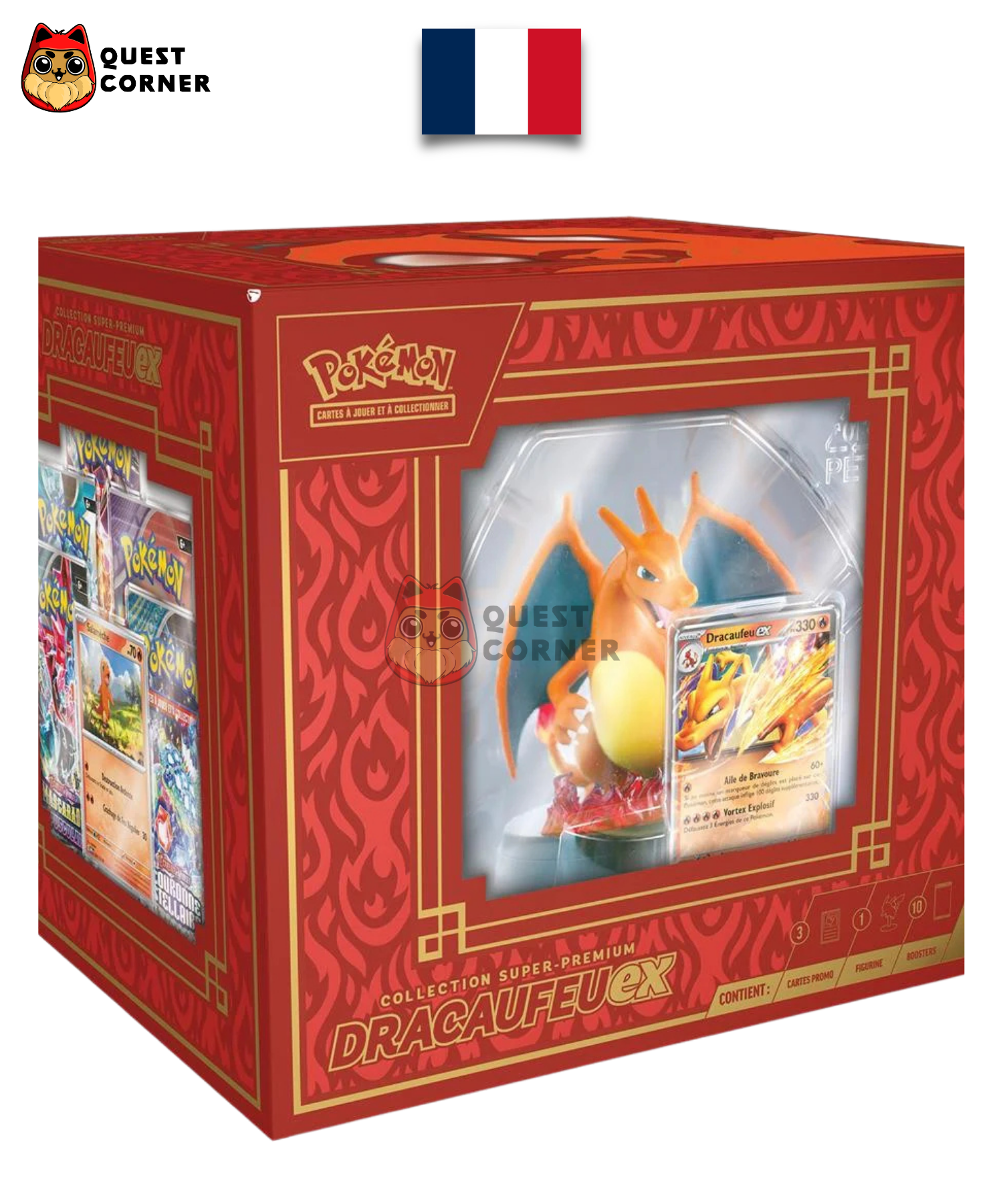 Coffret Pokemon Dracaufeu ex Super-Premium Collection – Français - Quest Corner