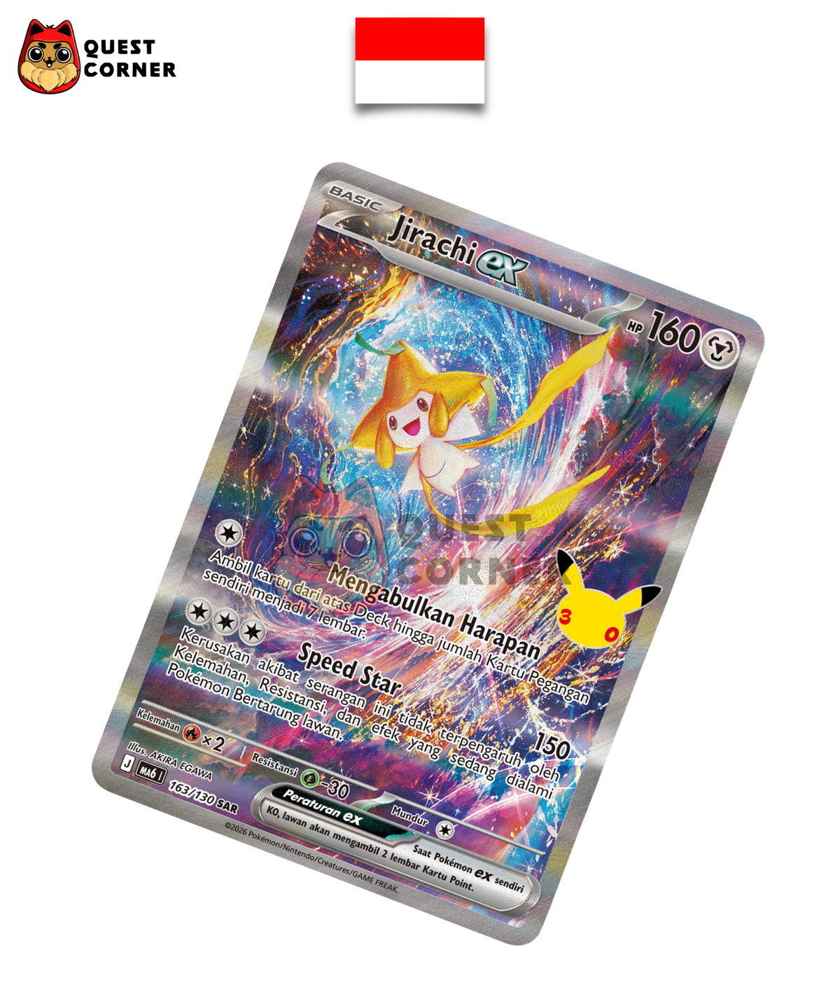 Jirachi-ex 163/130 – MA6 – SAR – Indonésien - Quest Corner