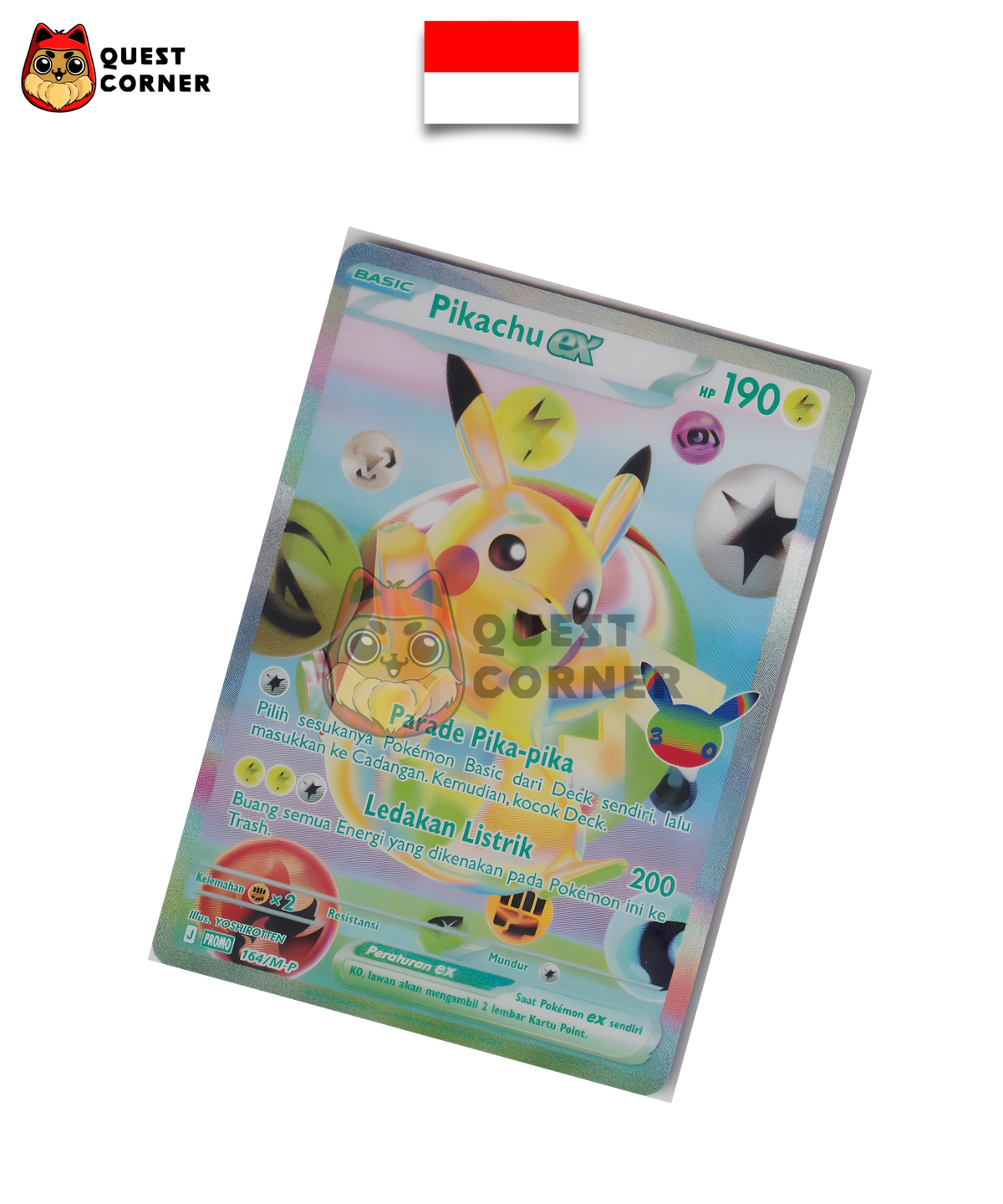 Lot Pikachu-ex FUR 164/M-P & 165/M-P – Promo 30th Celebration – Indonésien - Scellé - Quest Corner