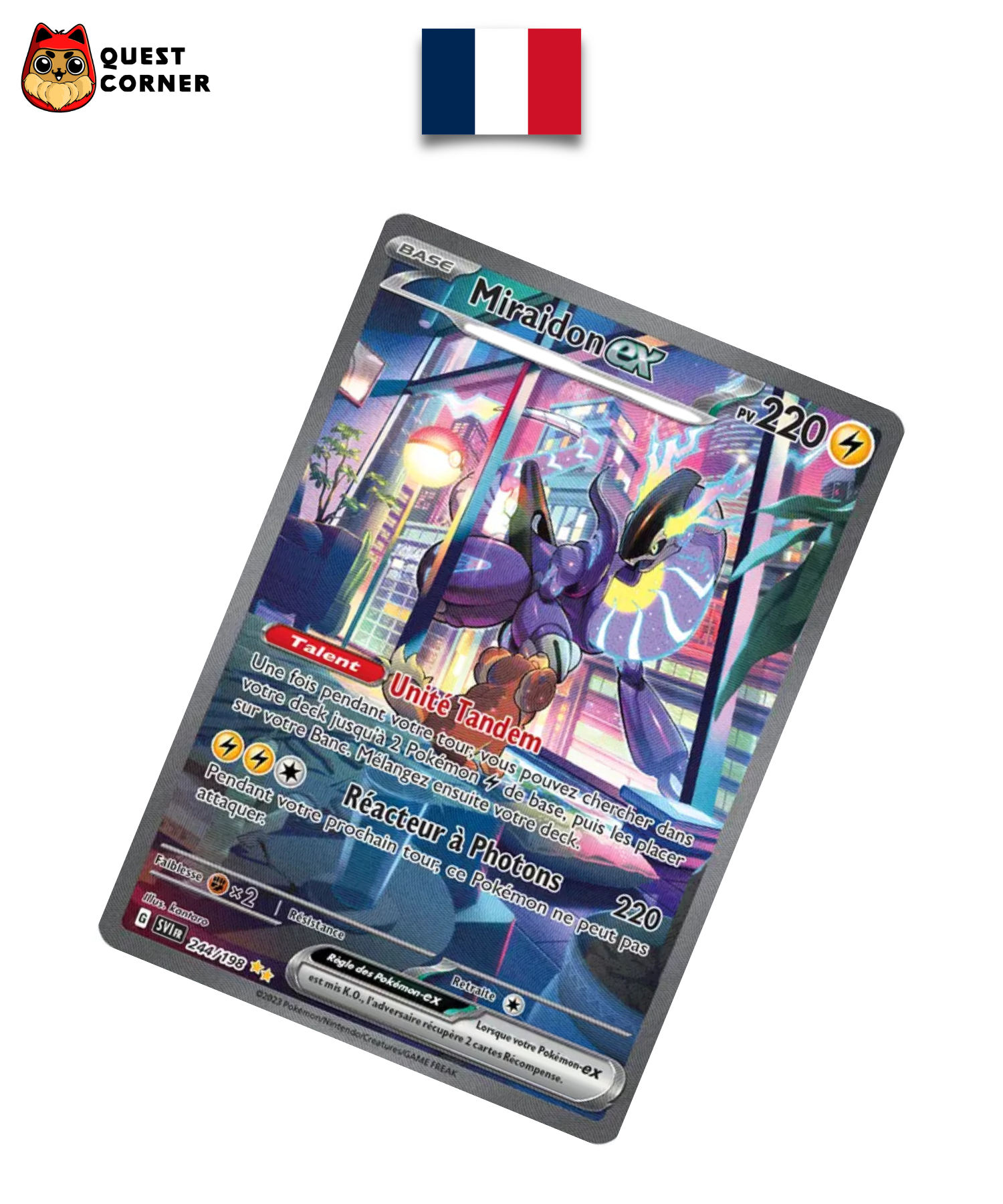 Miraidon ex 244/198 – Écarlate et Violet – Français – NM - Quest Corner