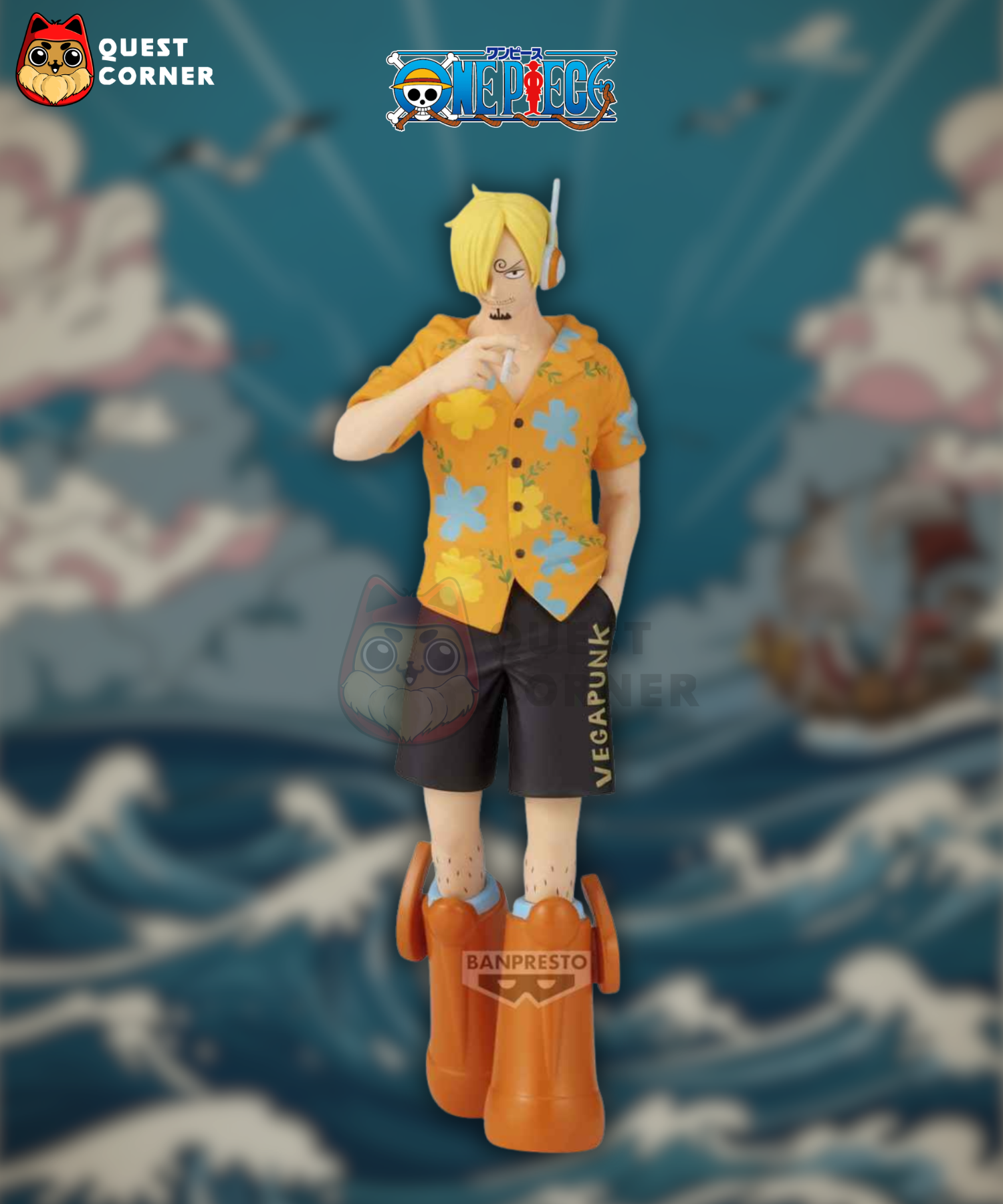 Figurine Sanji Ver. Egghead – One Piece – The Shukko – Banpresto - Quest Corner