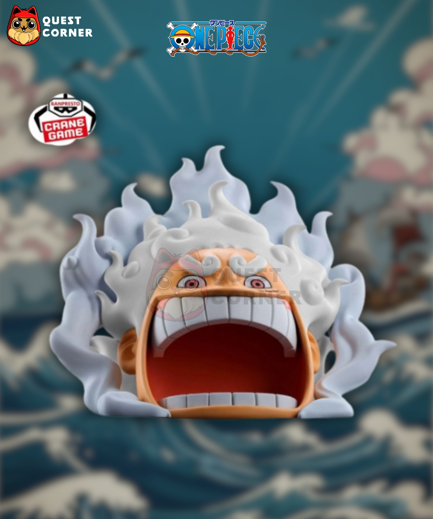Figurine Monkey D. Luffy Gear 5 – One Piece – Figlife! Vol.3 – Banpresto - Quest Corner