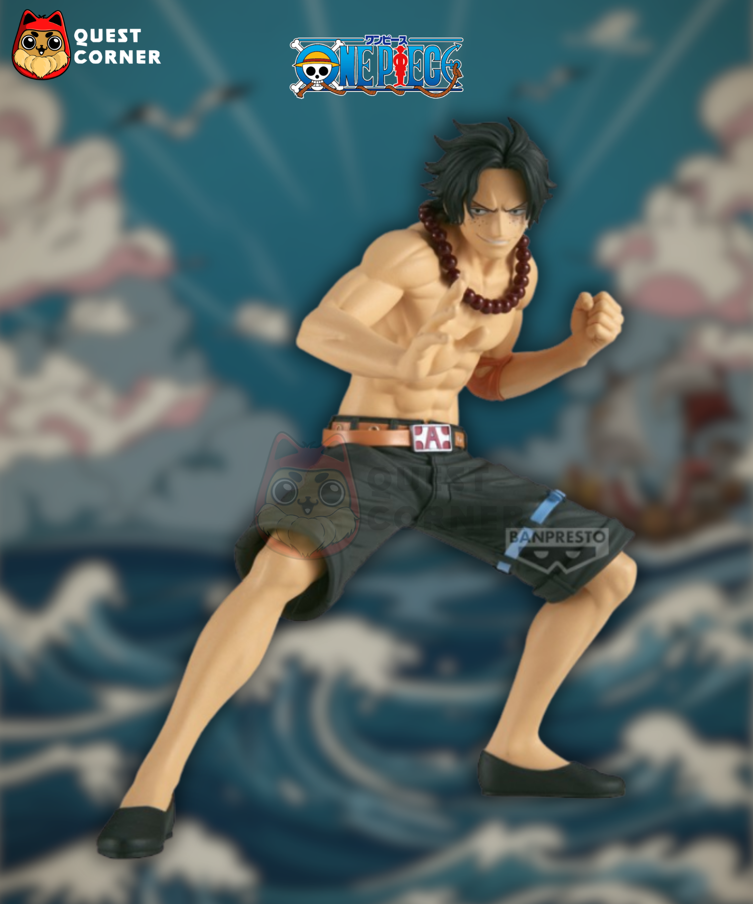 Figurine Portgas D. Ace – One Piece – Battle Record Collection – Banpresto - Quest Corner