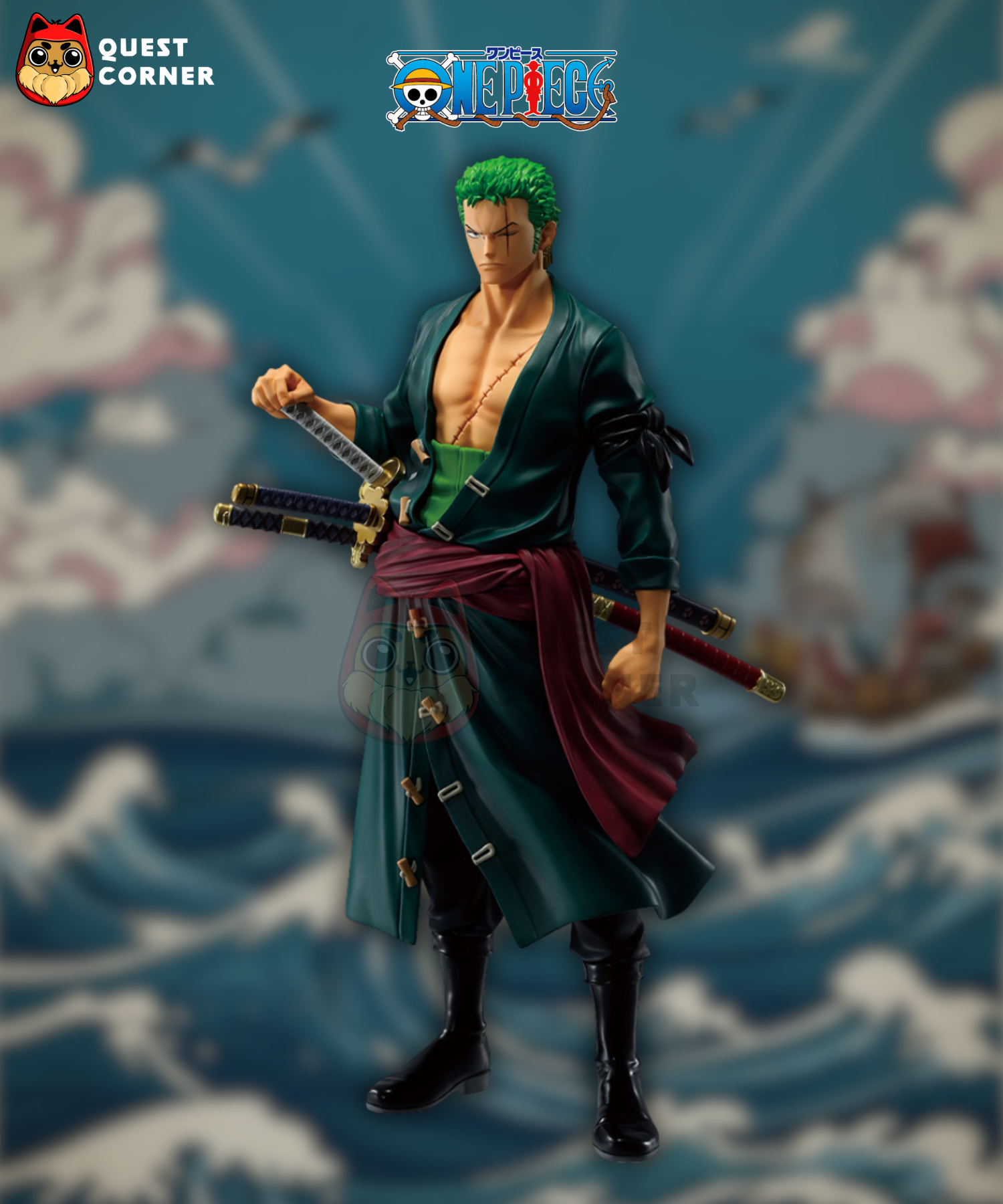 Figurine Roronoa Zoro – One Piece – Ichibansho Beyond the Trials – Bandai Spirits - Quest Corner