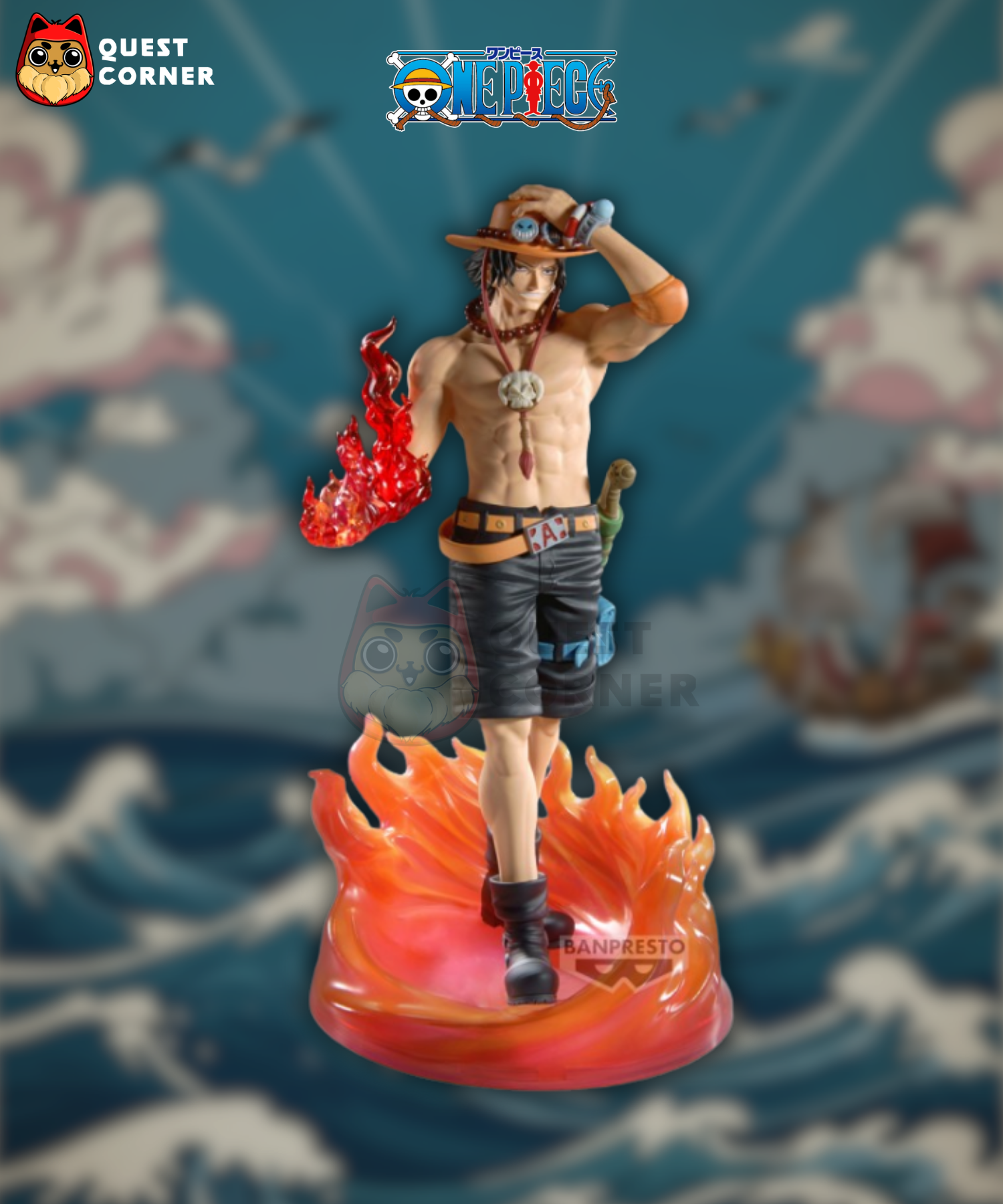 Figurine PORTGAS D.ACE – One Piece – THE SHUKKO LOGIA Special Edition – Banpresto