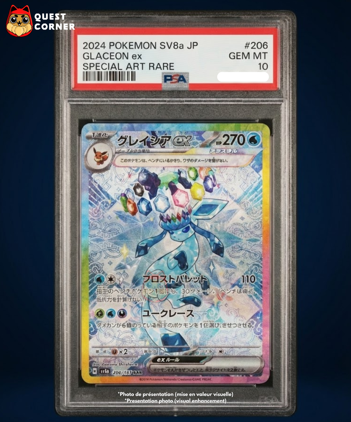 pokemon card sv8a Graded Pokémon – Givrali ex 206/187 SAR – Terastal Festival – PSA 10 – Japanese Pokemon TCG - SM7 variante:The siege of Alexandra card sleeve binder