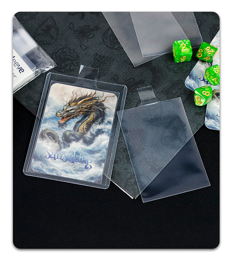 Accessoires TCG – Sleeve à languette x50 – Sanseking – 65×90mm – Transparent - Quest Corner