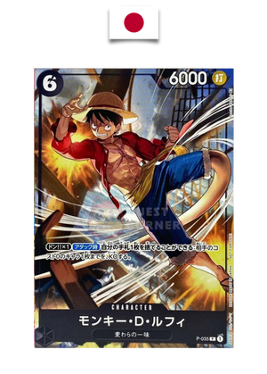 Carte One Piece – Monkey D. Luffy P-035 – Commemorative Gift – Promo – Japonais - Quest Corner