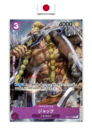 Carte One Piece – Jack OP01-102 – Parallel Rare – Romance Dawn – Japonais - Quest Corner