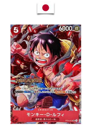 Carte One Piece – Monkey D. Luffy ST01-012 – SR – Promo Stamp Treasure Cruise Winner Prize Vol.6 – Japonais - Quest Corner