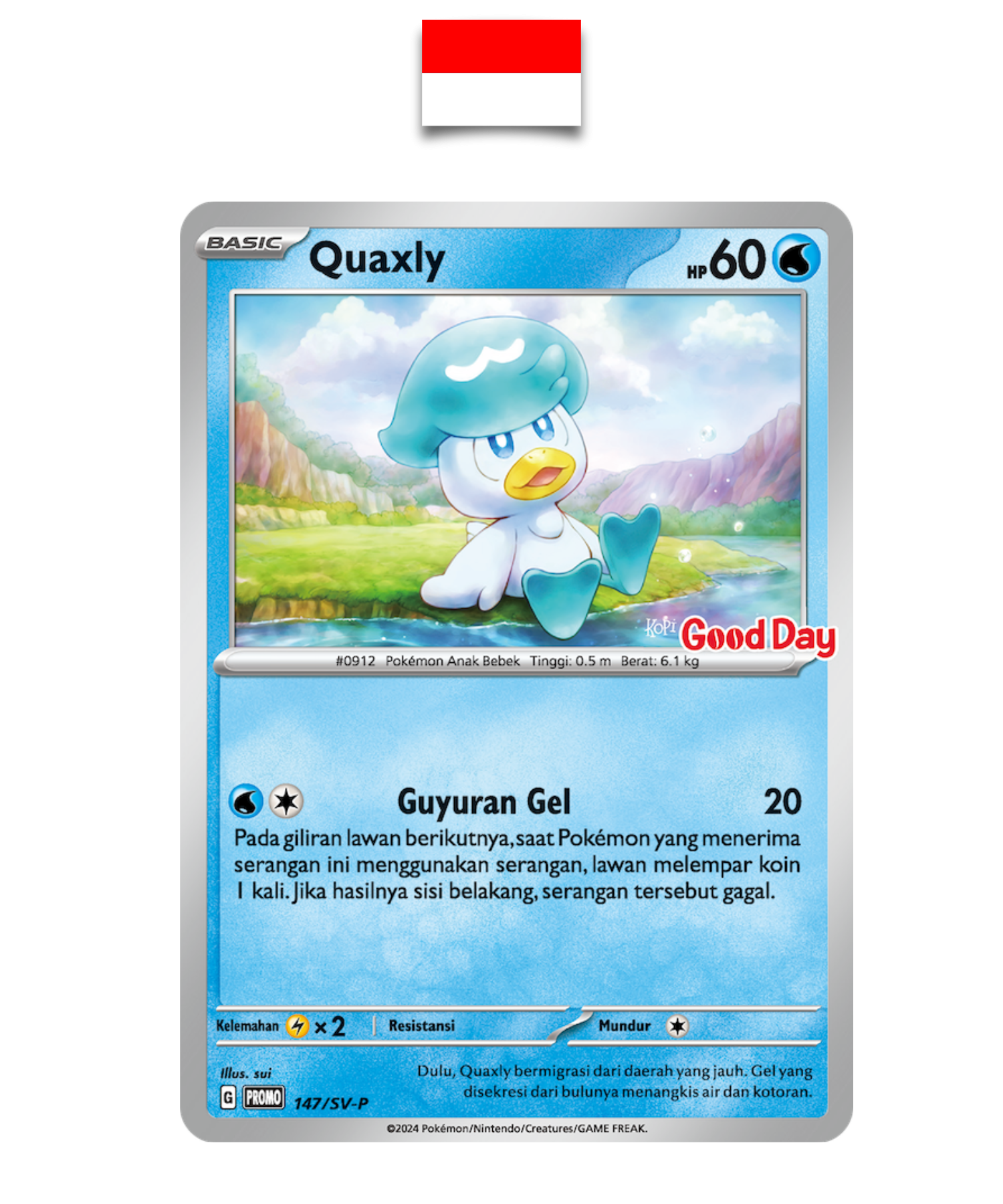 Carte Pokémon – Coiffeton 147/SV-P Promo Good Day – Indonésien - Quest Corner