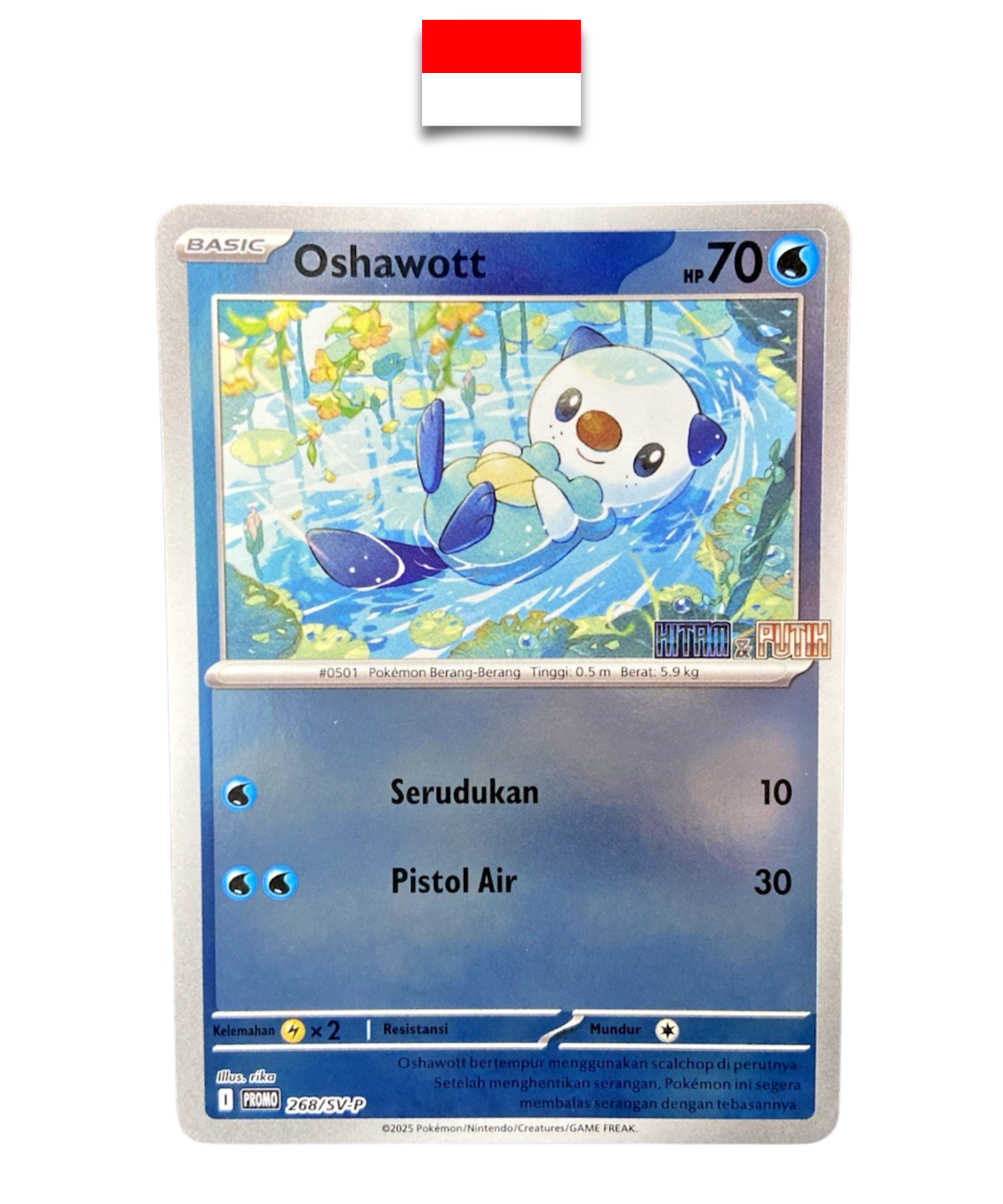 Carte Pokémon – Moustillon 268/SV-P Promo Stamp – Indonésien - Quest Corner