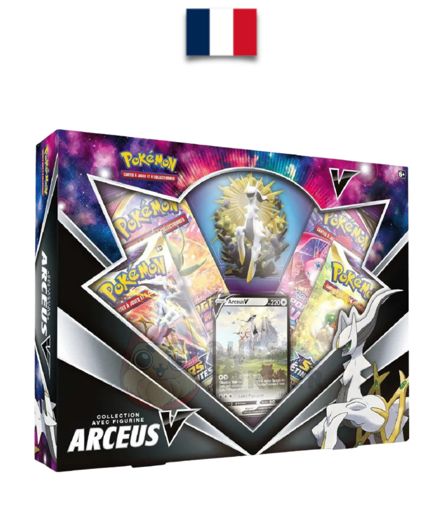 Coffret Pokémon - Figurine Arceus V – Pokémon FR – 4 Boosters – Scellé - Quest Corner