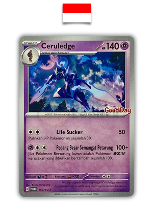 Carte Pokémon – Malvalame 150/SV-P Promo Good Day – Indonésien - Quest Corner